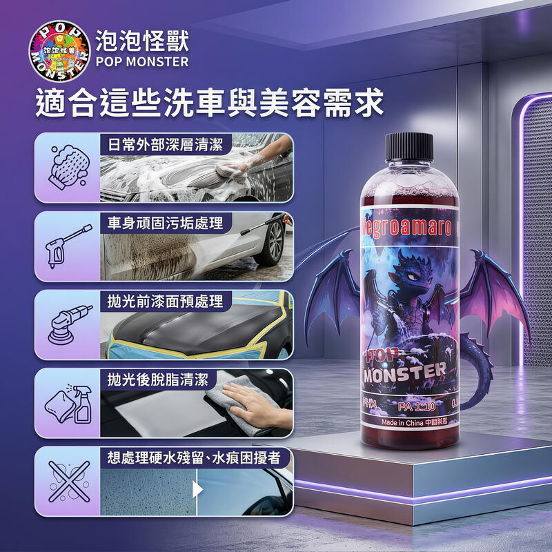 黑曼羅酸性洗車泡沫 產品說明第 6 張