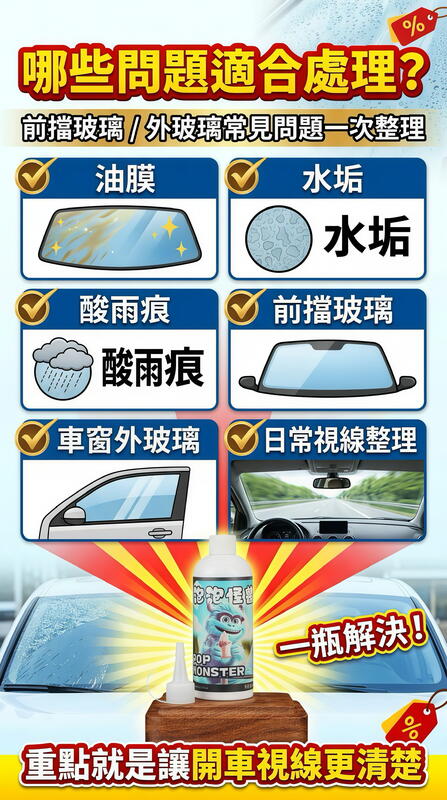 無鈰玻璃油膜去除膏 產品說明第 10 張
