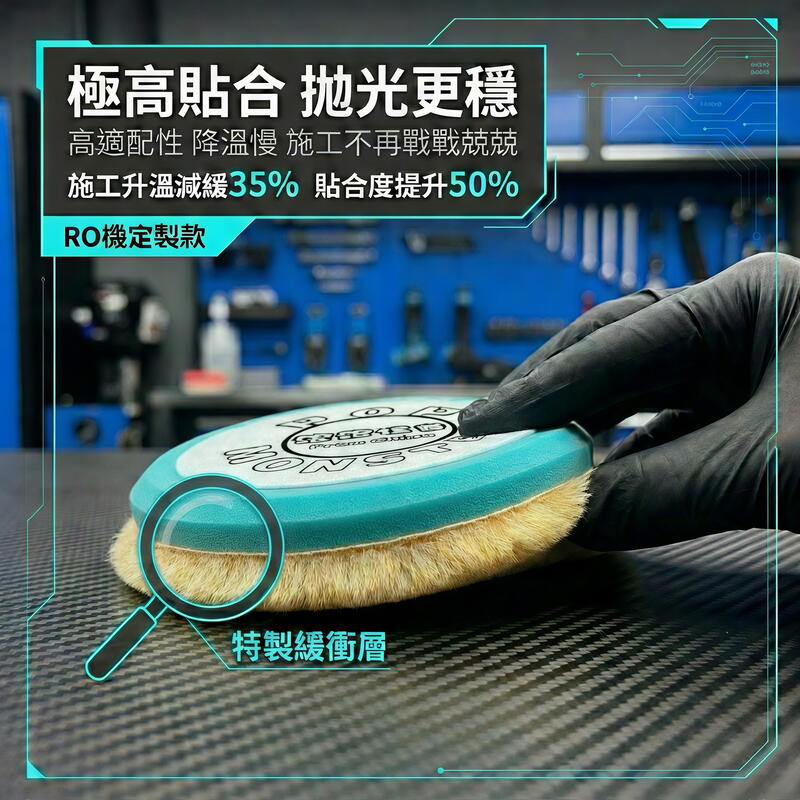 RO 訂製羊毛盤 素黑軟漆專用 產品說明第 11 張